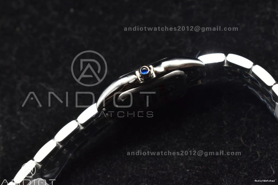 Edition Panthère BVF Best Dial on 1006 22mm 1:1 Quartz Ronda SS SS White Bracelet Snug Diamonds Bezel 0330